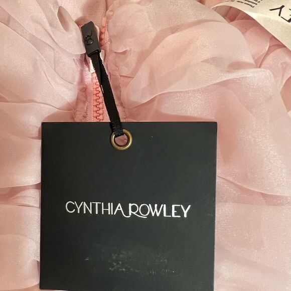 Anthropologie CYNTHIA ROWLEY Women's Organza Flower Strapless/ size 2 - Picture 13 of 15